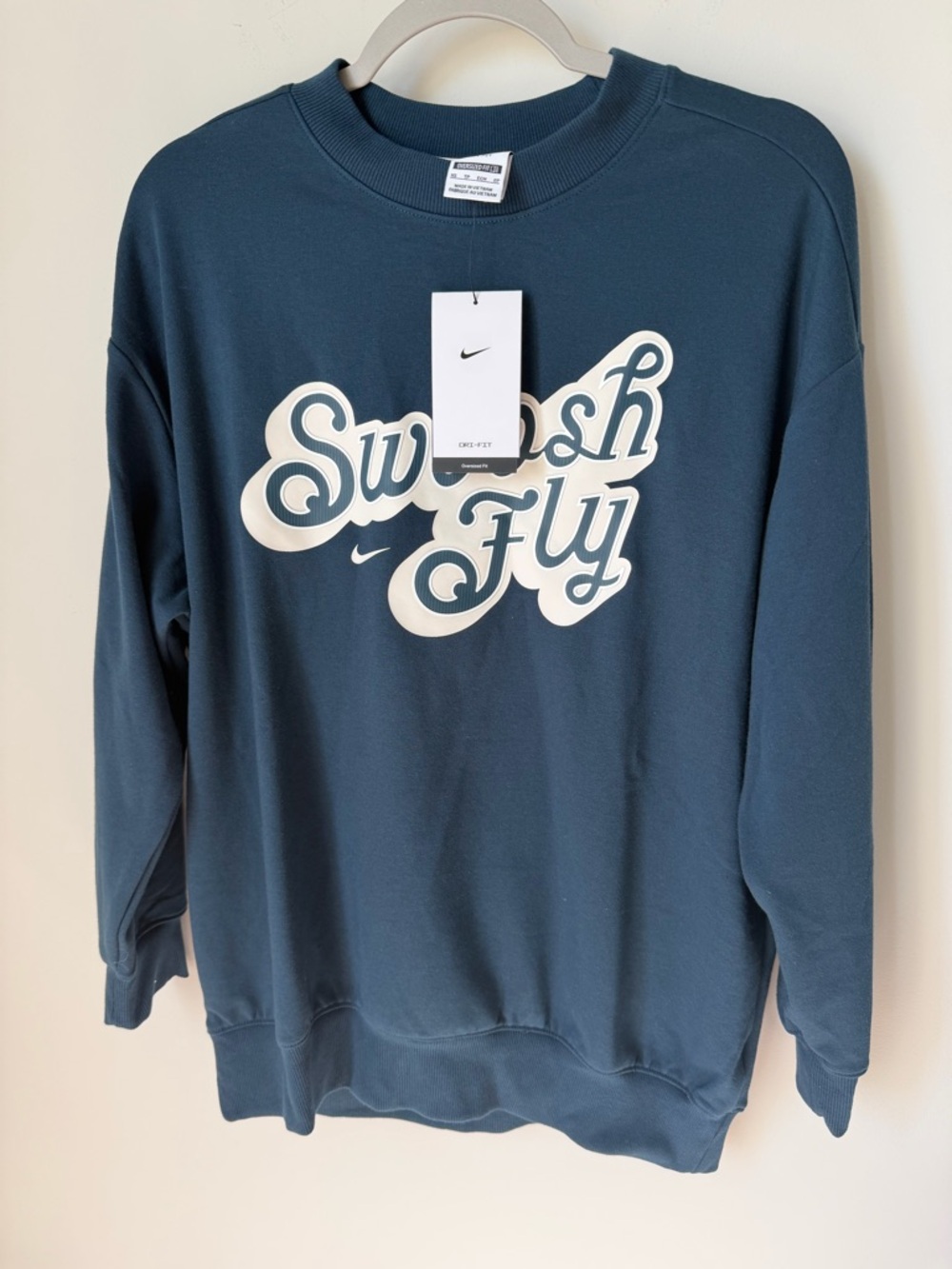 Nike "Swoosh Fly" Blue Crewneck Sweatshirt
